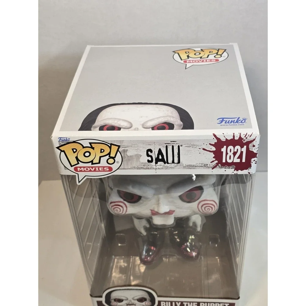 Funko Pop Jumbo 10 in: Billy the Puppet #1821‎ MOVIES Saw Vinyl LIGHT BOX DMG